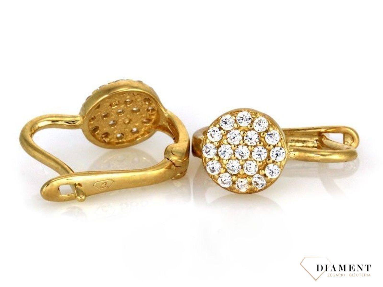 Kolczyki dla dziecka kółeczko kółko z cyrkoniami.jpg